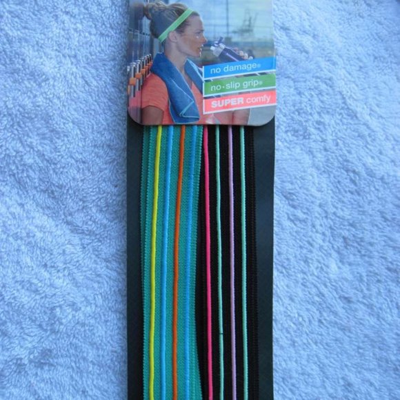 Scunci Everyday & Active No Slip Silicone No Metal Damage Comfy Head Bands Black - Picture 12 of 16